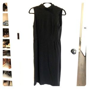 Banana Republic Black Knee Length Dress w/ Buttons